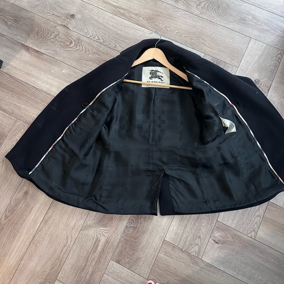 Burberry Wool Pea Coat - Size 4 - Picture 3 of 6